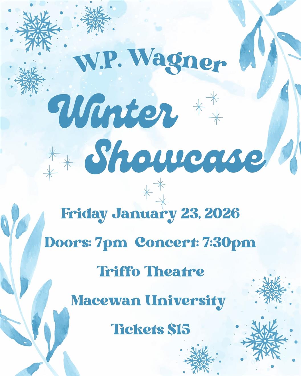 W.P. Wagner Winter Concert