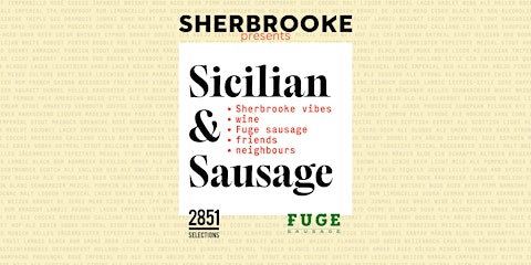 Sicilian & Sausages - a wine tasting with FUGE
