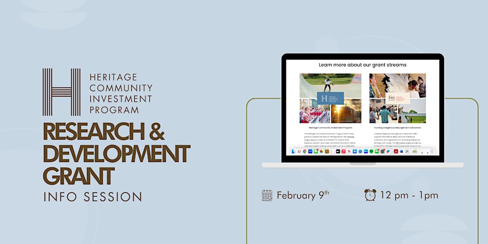 Heritage Community Investment Program Research & Development Info Session