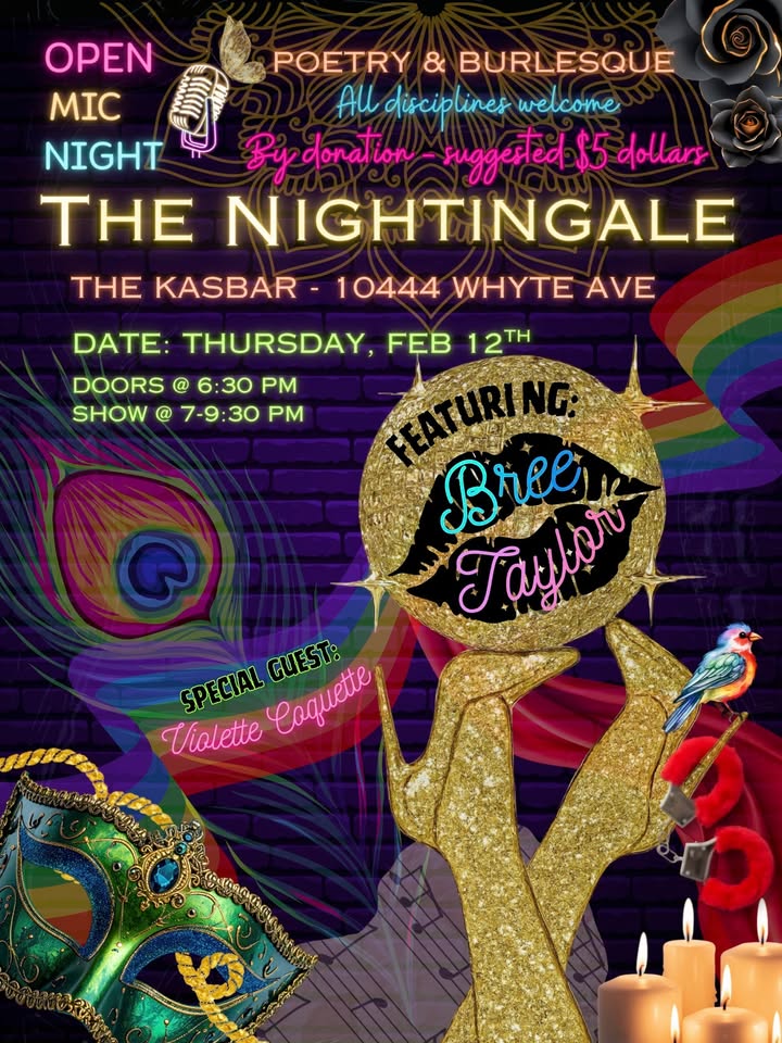 The Nightingale Spoken Word Series Open Mic and Burlesque