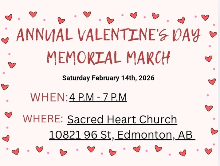 Memorial March of Edmonton for Missing & Murdered Women of Alberta's Post