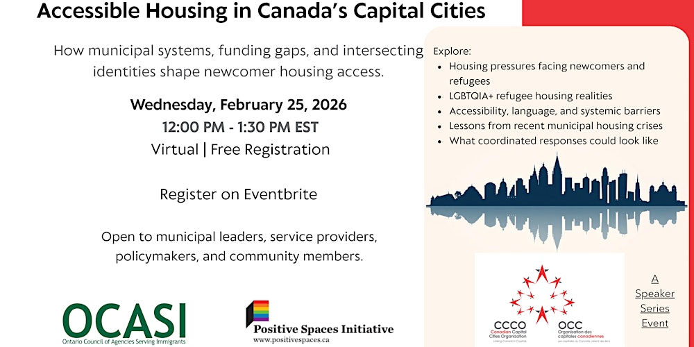 Accessible Housing in Canada's Capital Cities