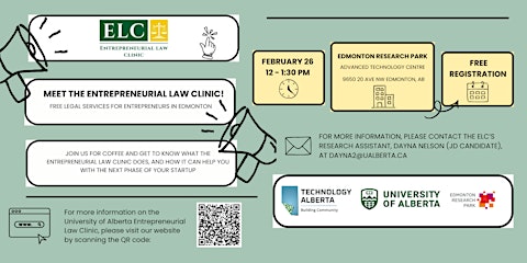UofA Entrepreneurial Law Clinic Pop-Up: Free Student Legal Support