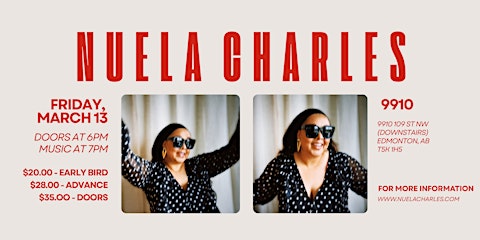 JUNOS Celebration & Release Show with Nuela Charles