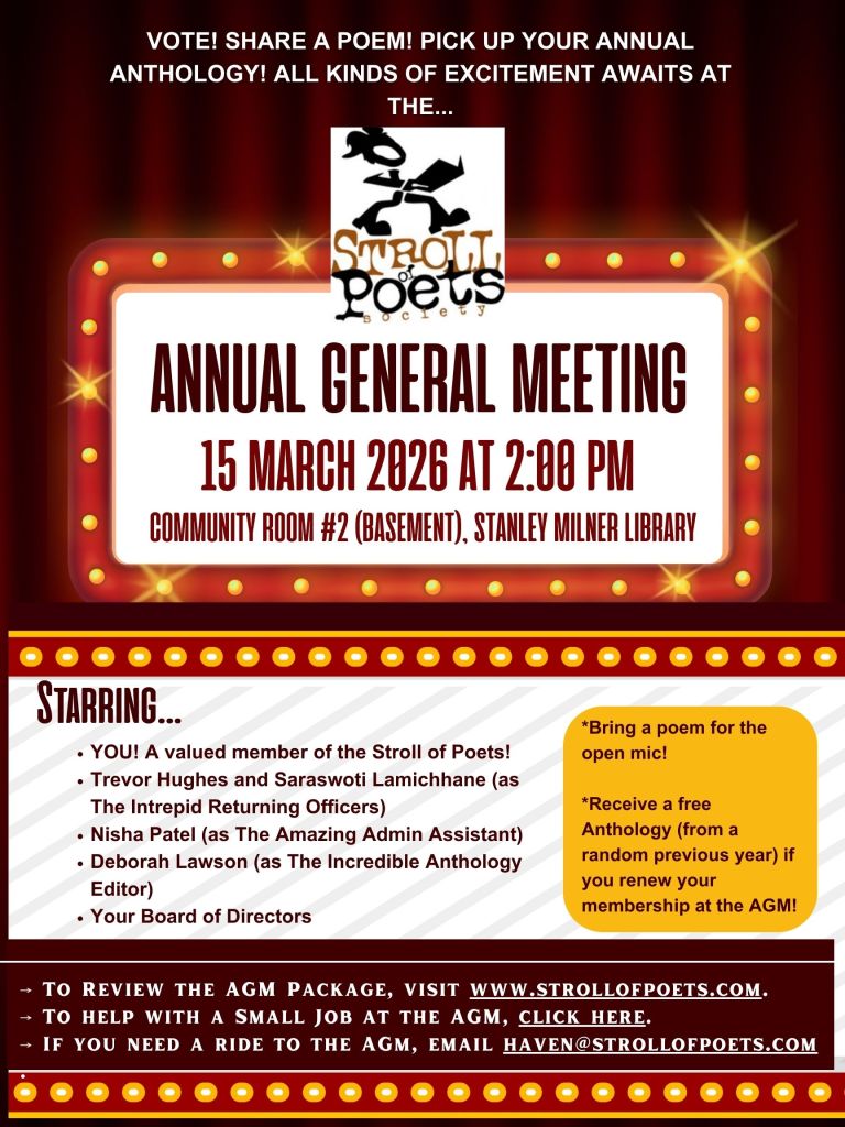 Stroll of Poets: Notice of Annual General Meeting