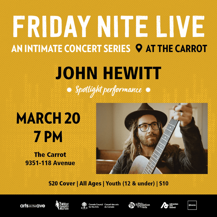 Friday Nite Live presents John hewitt