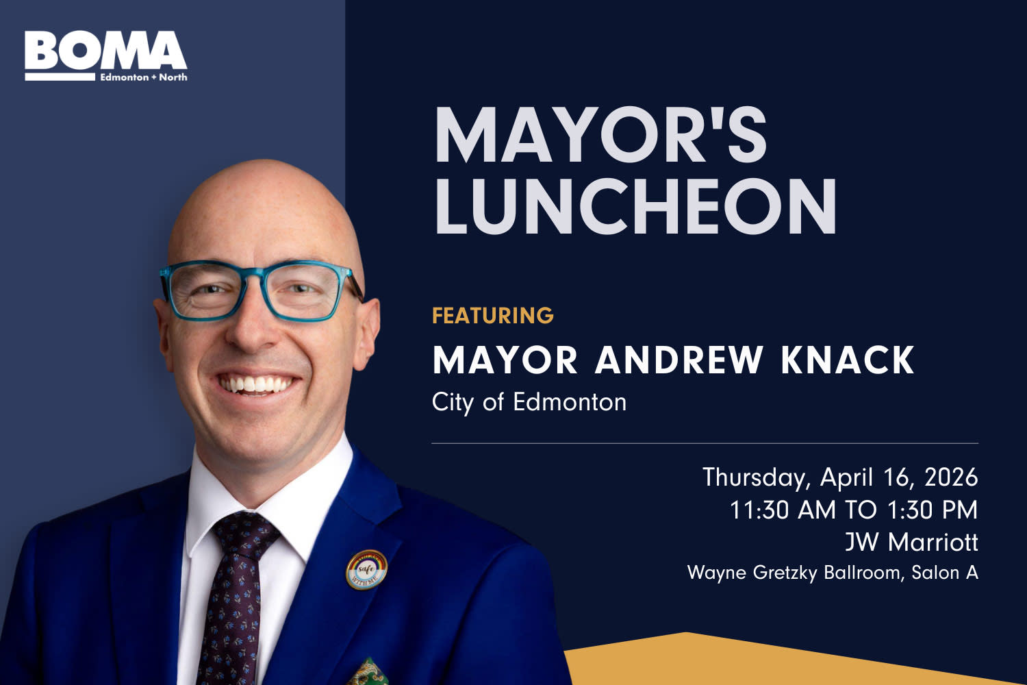 BOMA Leaders Luncheon featuring Mayor Andrew Knack