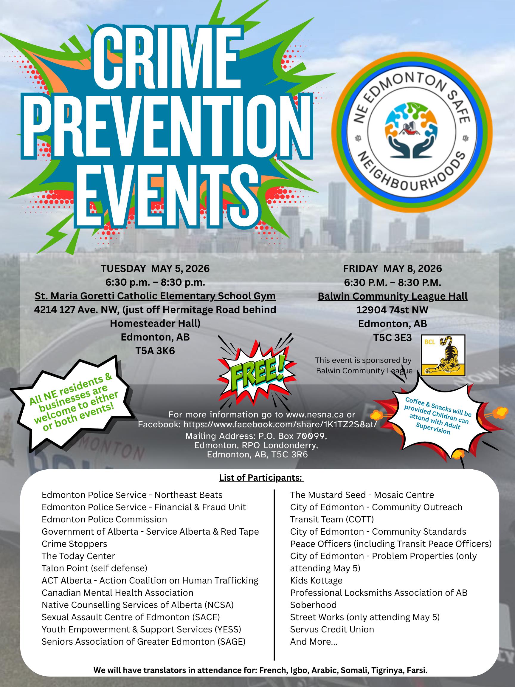 Crime Prevention Event