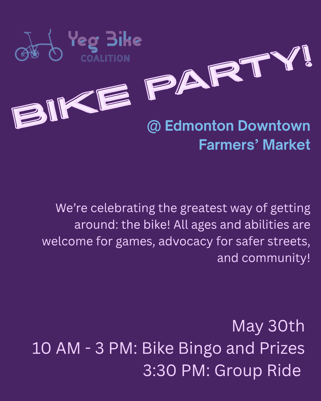 YEG Bike Party @ Downtown Farmer's Market