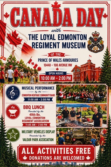 Canada Day with The Loyal Edmonton Regiment Museum