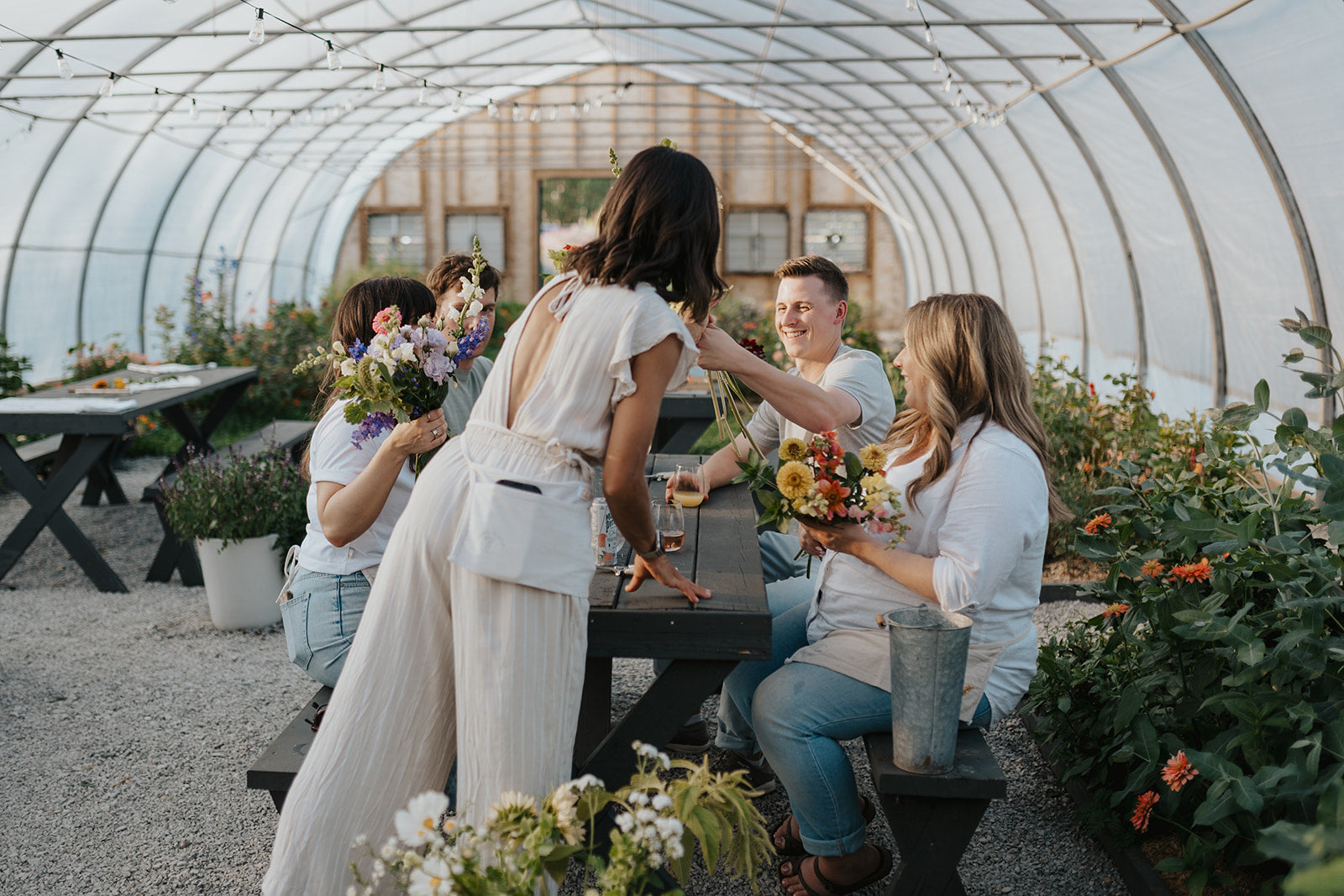 Sip, Snip & Support: a Wine Tasting and Flower U-Pick