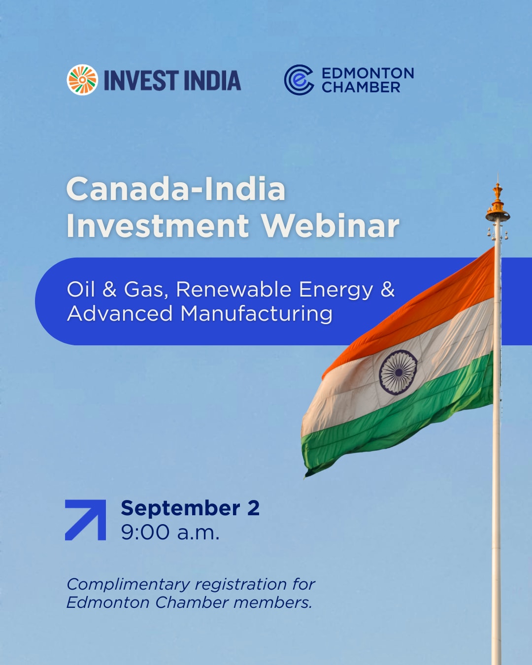 India-Canada Investment Webinar: Oil & Gas, Renewable Energy & Advanced Manufacturing