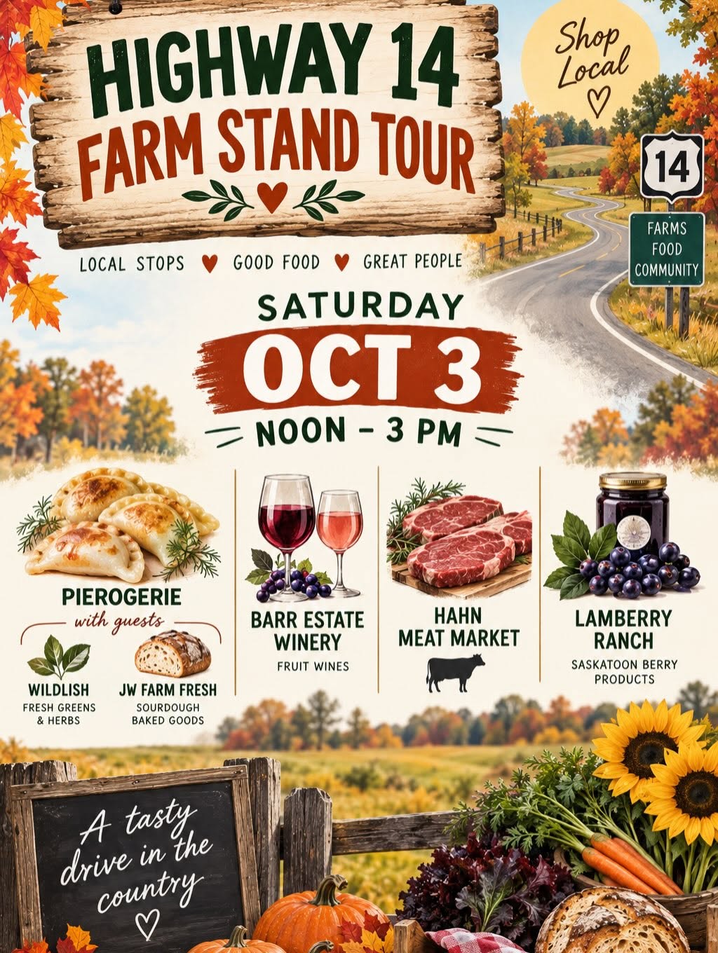 Highway 14 Farm Stand Tour