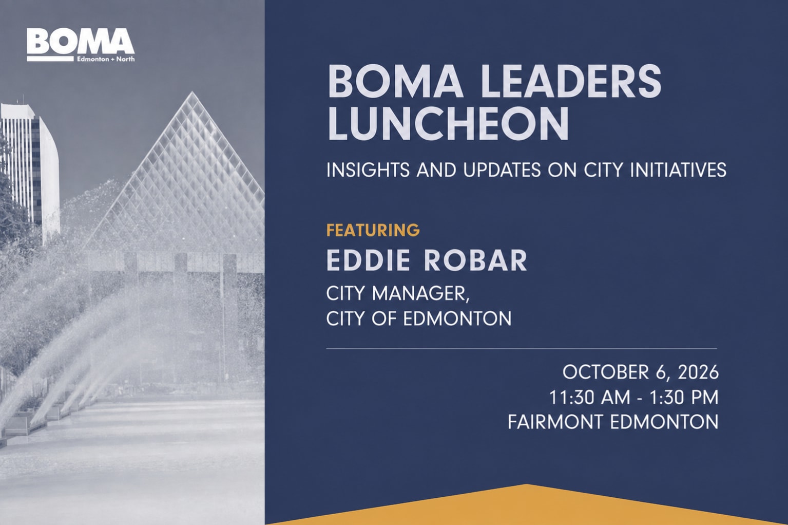 BOMA Leaders Luncheon featuring Edmonton City Manager Eddie Robar