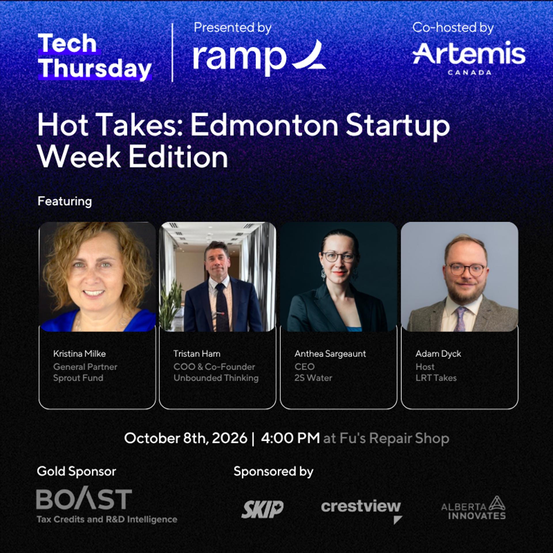 Hot Takes: Edmonton Startup Week Edition