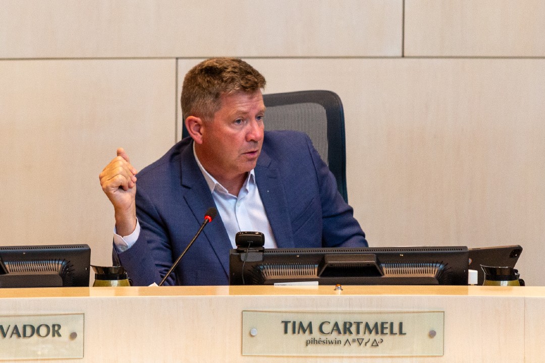 Coun. Tim Cartmell in council chambers.