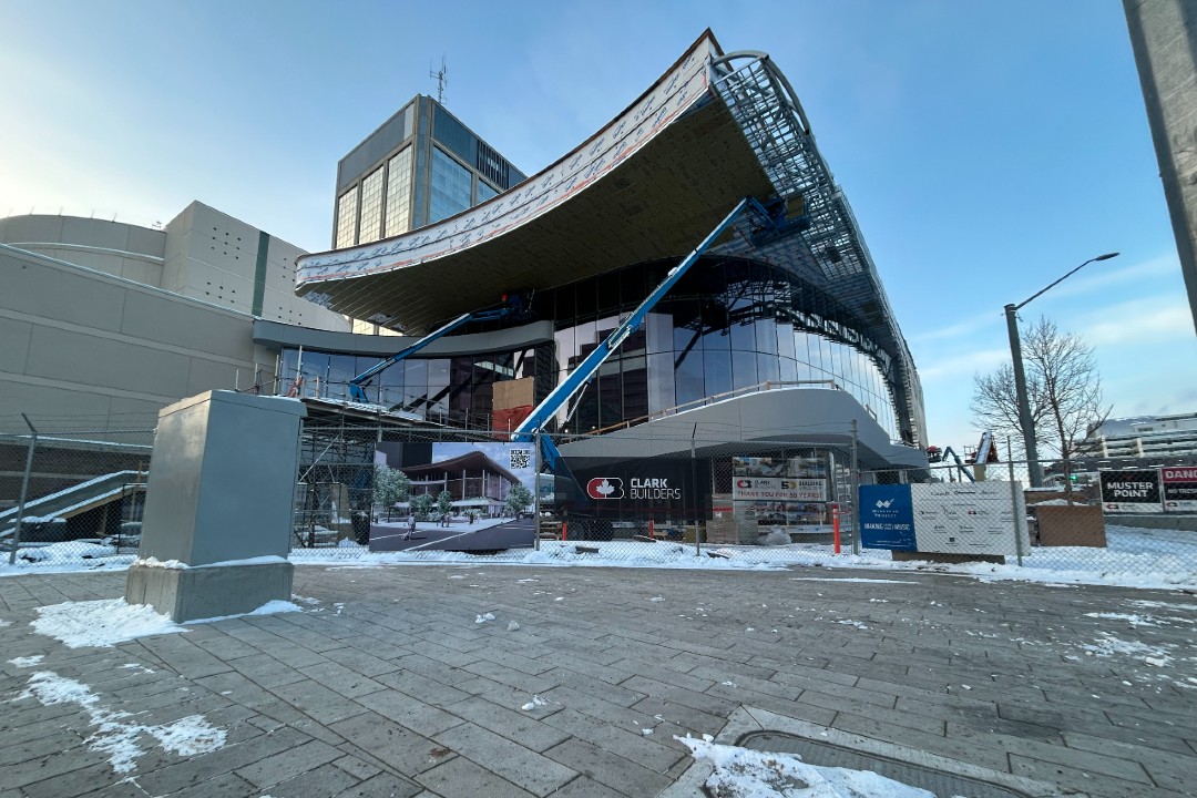 Construction of the Winspear expansion.