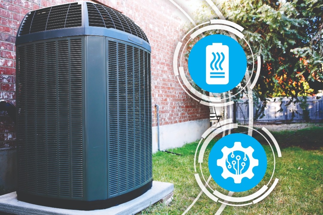 A ground-source heat pump.