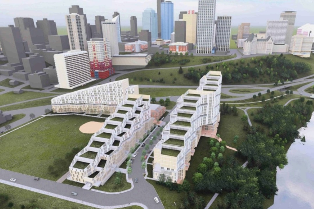 Flood won't be a problem for proposed Rossdale housing, architect says A rendering of a proposed development in Rossdale.