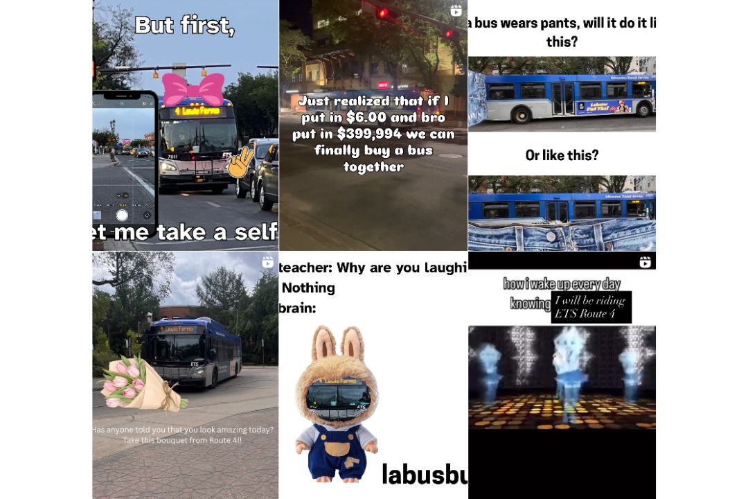 How two transit movements take similar routes to highlight positivity in place of negativity A screenshot of the Instagram account for iloveetsroute4.