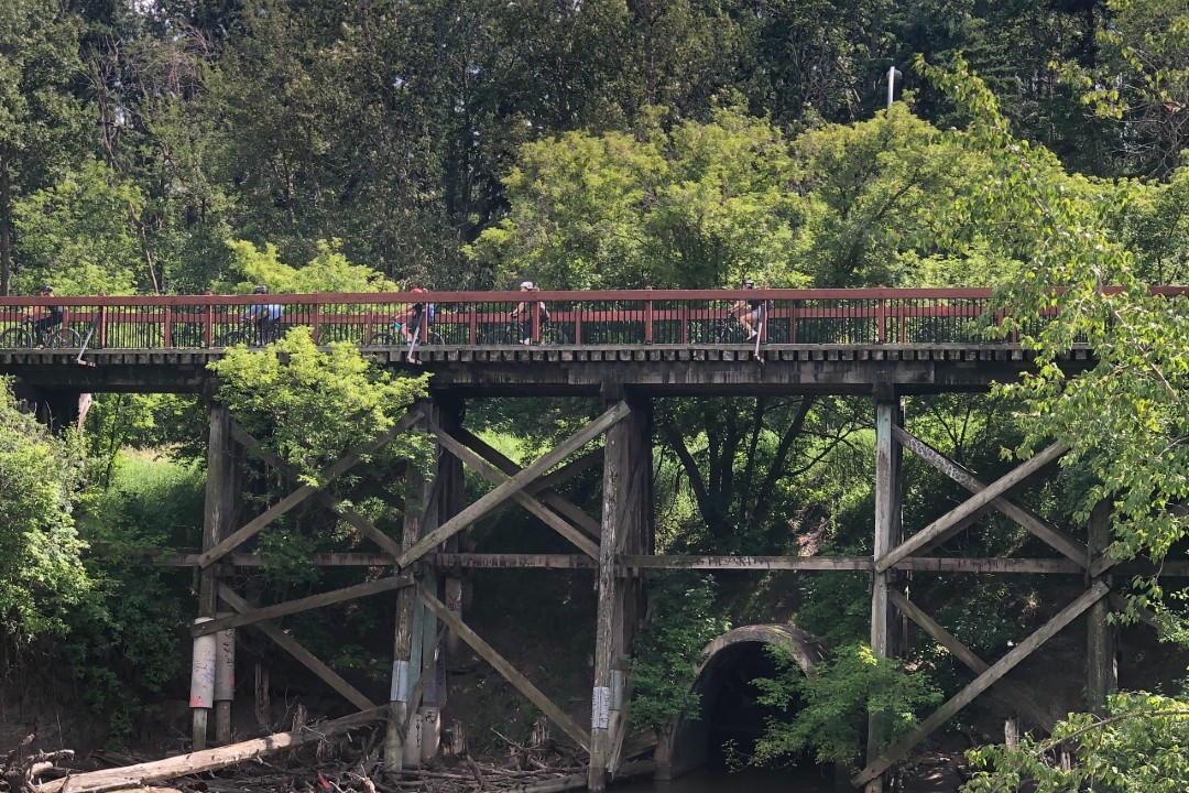 Noted: Former commissioner taunts councillors, 76 Avenue keeps drivers, Janz seeks loud car fix The bridge over the Mill Creek Ravine along 76 Avenue