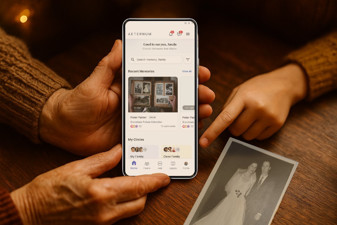 An app being used on a phone.