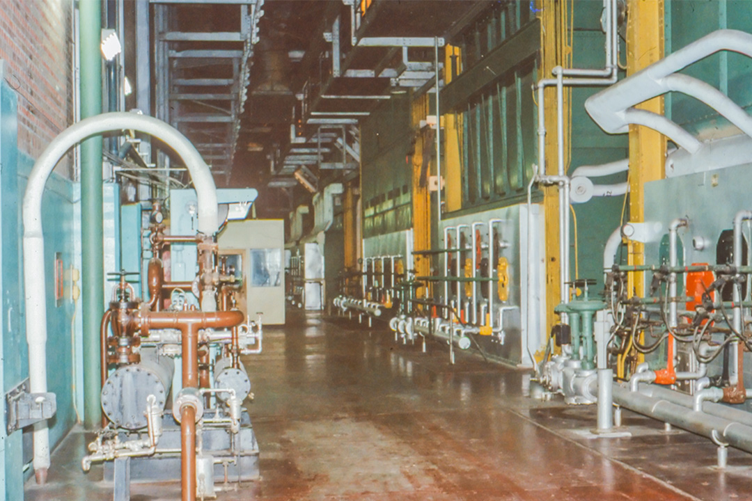 Boiler hall filled with operational equipment