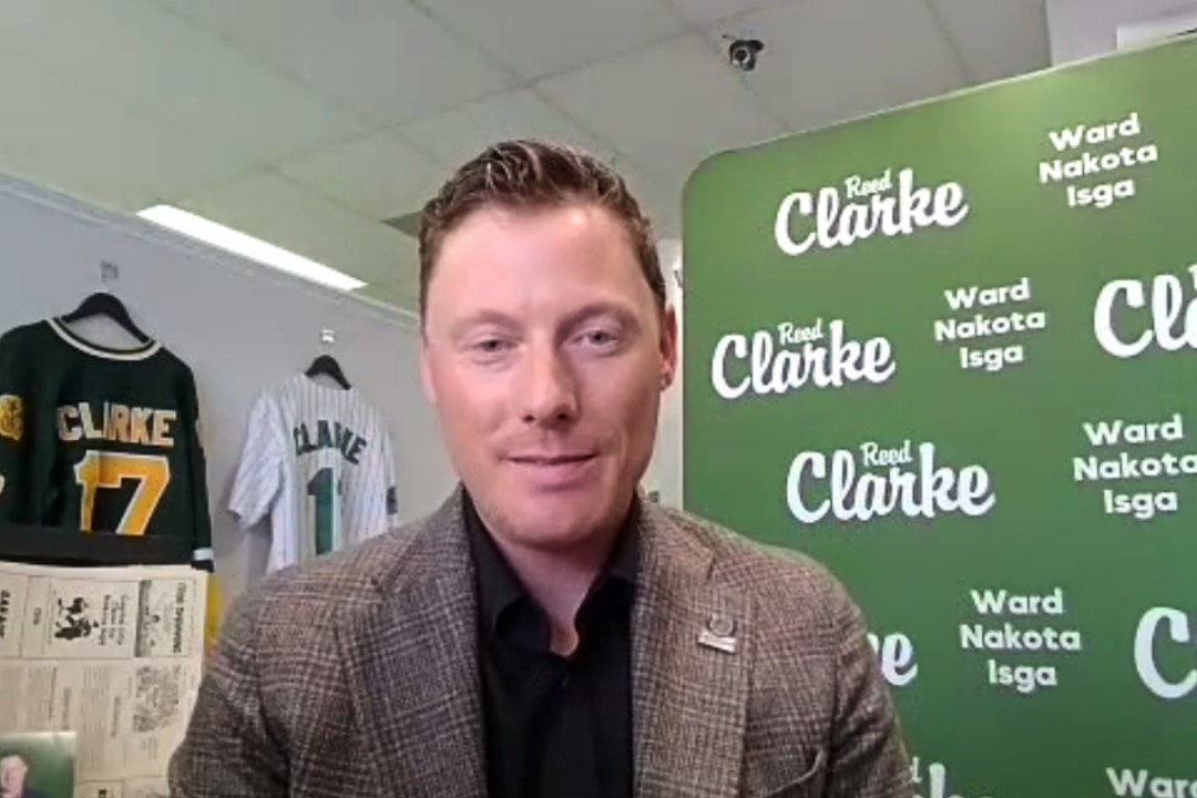 A screenshot of Coun. Reed Clarke