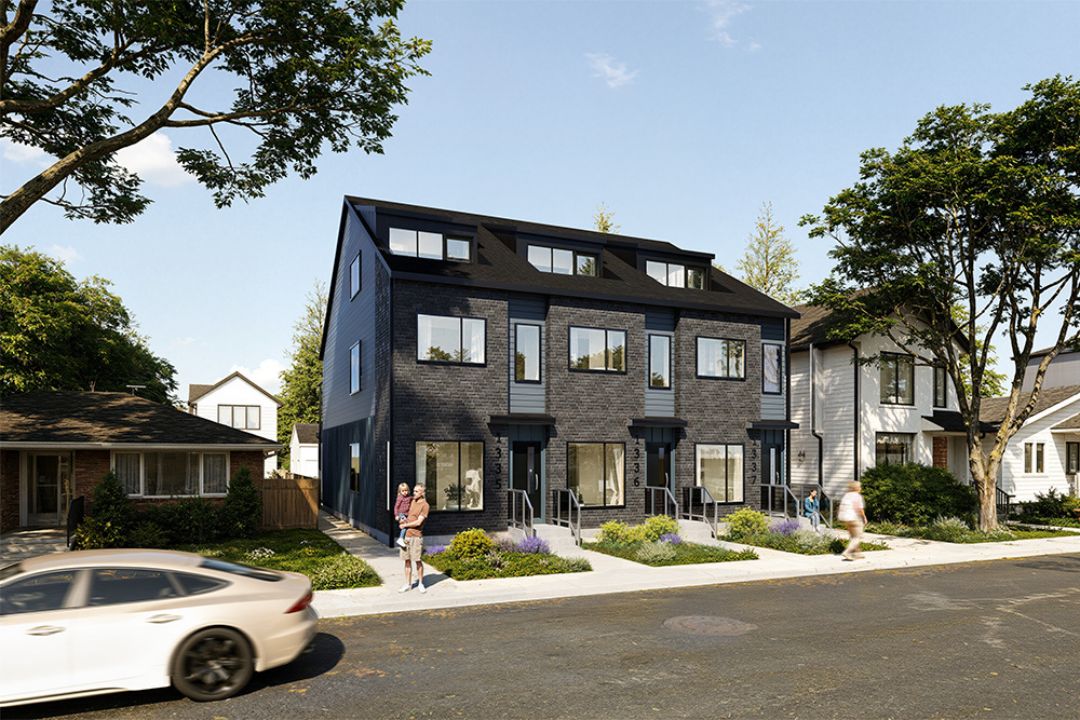 A rendering of a grey and black multiplex