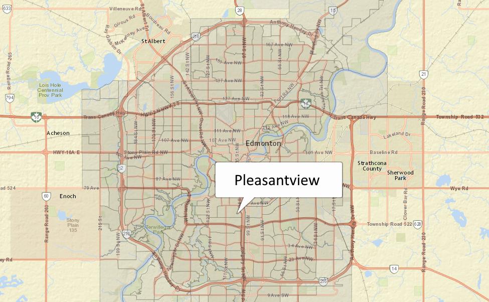 Pleasantview was considered a rural area until development began in the 1940s after the end of World War II. Learn more at the City of Edmonton's website.