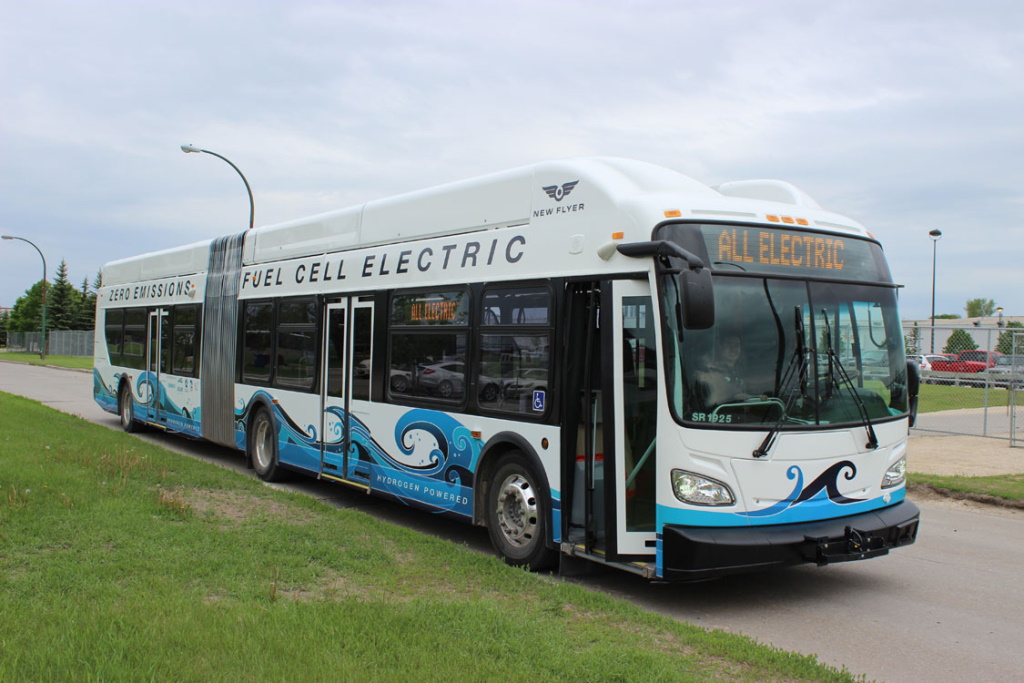 A hydrogen bus.